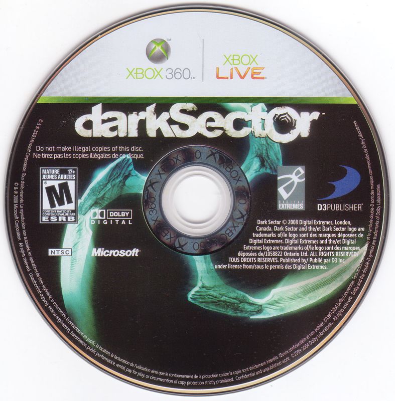 
Dark Sector | Xbox 360 | physical media | Data by MobyGames.com