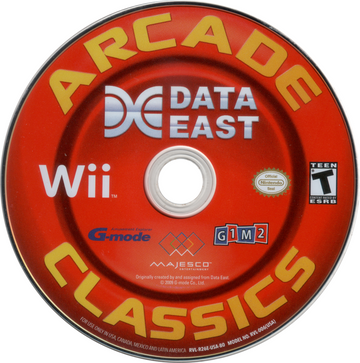 Data East Arcade Classics | Wii | physical media | region=North America | source-country=United States | zypher-v2 | moby-9555725df4ec | Data by MobyGames.com