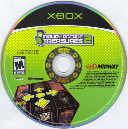 Midway Arcade Treasures 2 | Xbox | physical media | region=North America | source-country=United States | zypher-v2 | moby-c3dbe66e1cfa | Data by MobyGames.com