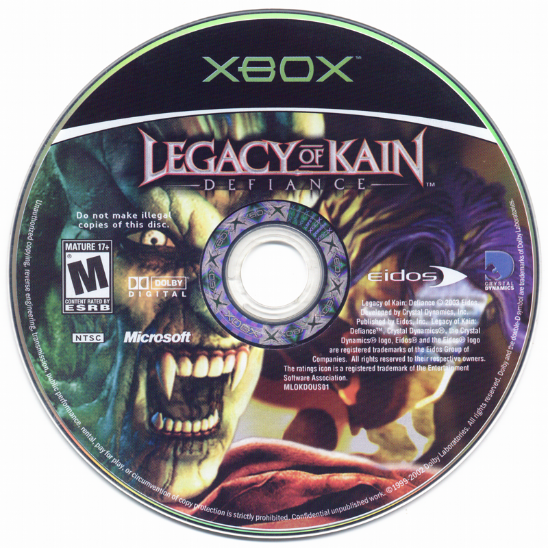 
Legacy of Kain: Defiance | Xbox | physical media | Data by MobyGames.com