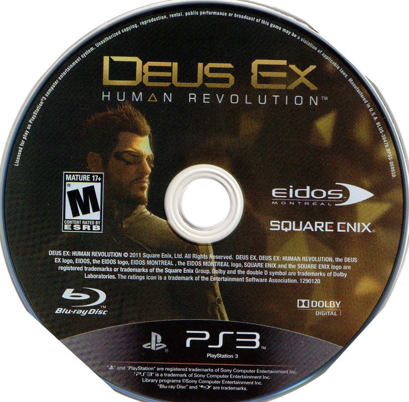Deus Ex: Human Revolution | PlayStation 3 | physical media | Region: North America | source-country=United States | Data by MobyGames.com