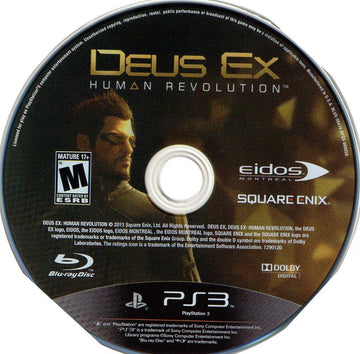 
Deus Ex: Human Revolution | PlayStation 3 | physical media | Region: North America | source-country=United States | Data by MobyGames.com