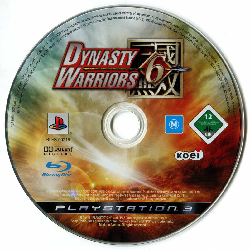 
Dynasty Warriors 6 | PlayStation 3 | physical media | Data by MobyGames.com