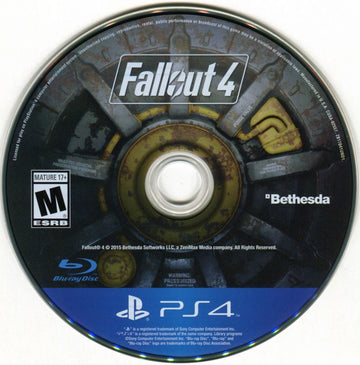 
Fallout 4 | PlayStation 4 | physical media | Data by MobyGames.com