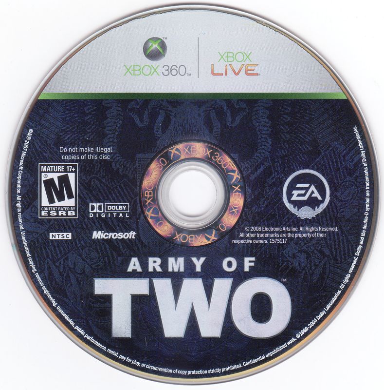 Army of Two | Xbox 360 | physical media | Data by MobyGames.com