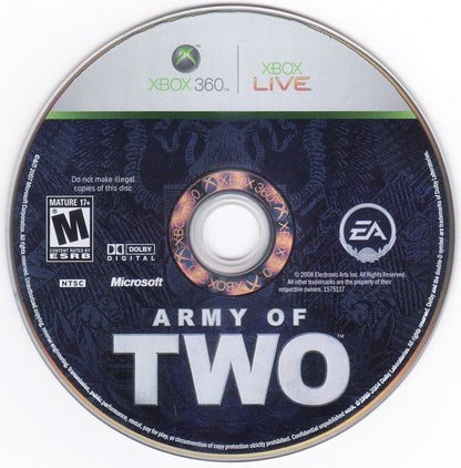 
Army of Two | Xbox 360 | physical media | Data by MobyGames.com