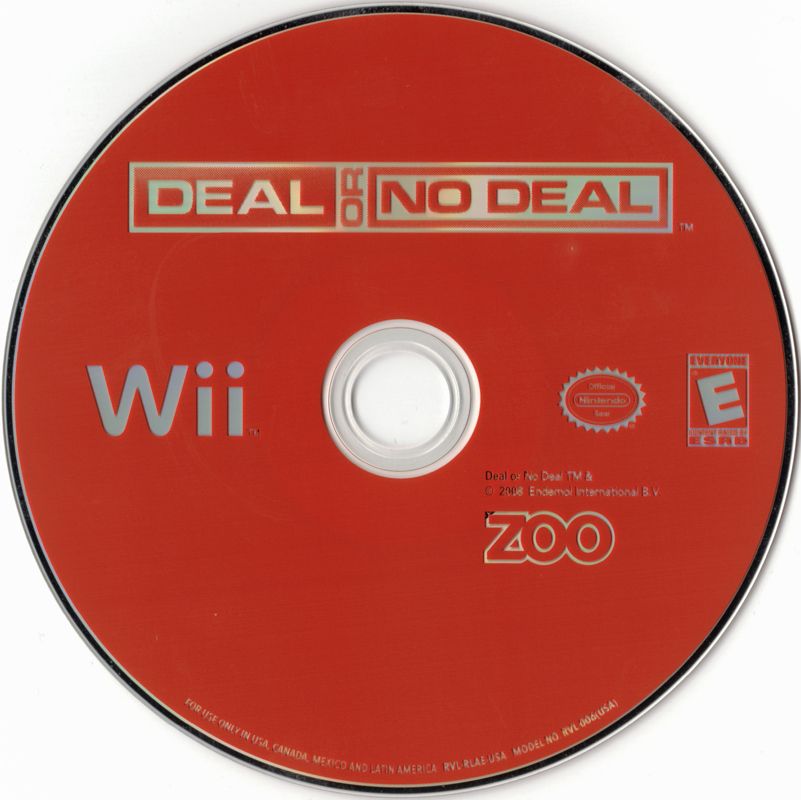 Deal or No Deal | Wii | physical media | region=North America | source-country=Canada,United States | zypher-v2 | moby-983ecae3d9ab | Data by MobyGames.com