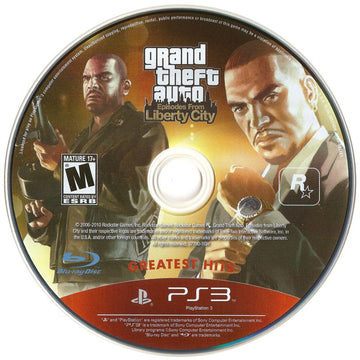 Grand Theft Auto: Episodes from Liberty City | PlayStation 3 | physical media | region=North America | source-country=United States | zypher-v2 | moby-fd609f6ead5f | Data by MobyGames.com