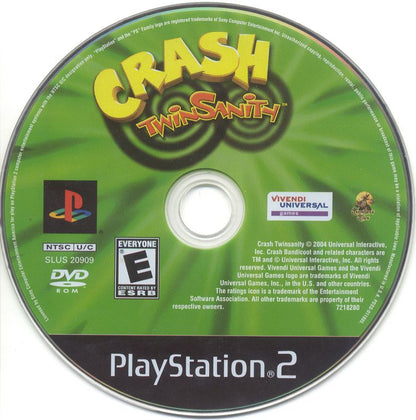 Crash Twinsanity | PlayStation 2 | physical media | region=North America | source-country=United States | zypher-v2 | moby-e4beec315302 | Data by MobyGames.com