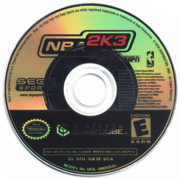 
NBA 2K3 | GameCube | physical media | Data by MobyGames.com