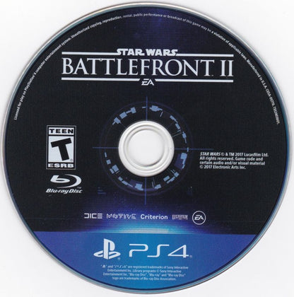 
Star Wars: Battlefront II (Elite Trooper Deluxe Edition) | PlayStation 4 | game disc 1 of 1 | Data by MobyGames.com