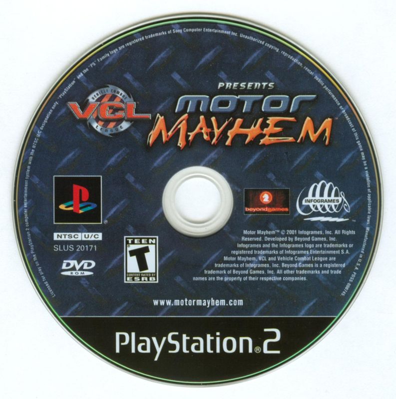 Motor Mayhem | PlayStation 2 | physical media | region=North America | source-country=Canada,United States | zypher-v2 | moby-f65fc73f32a1 | Data by MobyGames.com