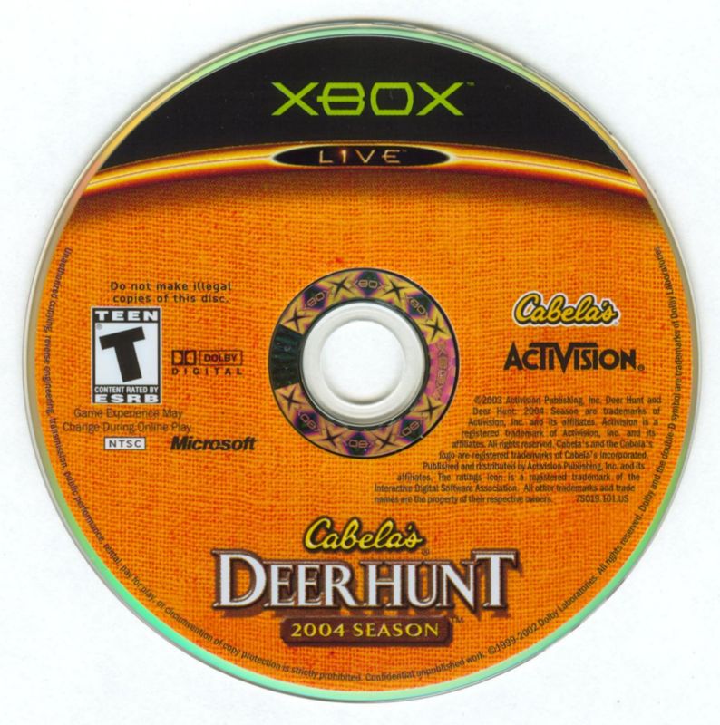 
Cabela's Deer Hunt: 2004 Season | Xbox | physical media | Data by MobyGames.com