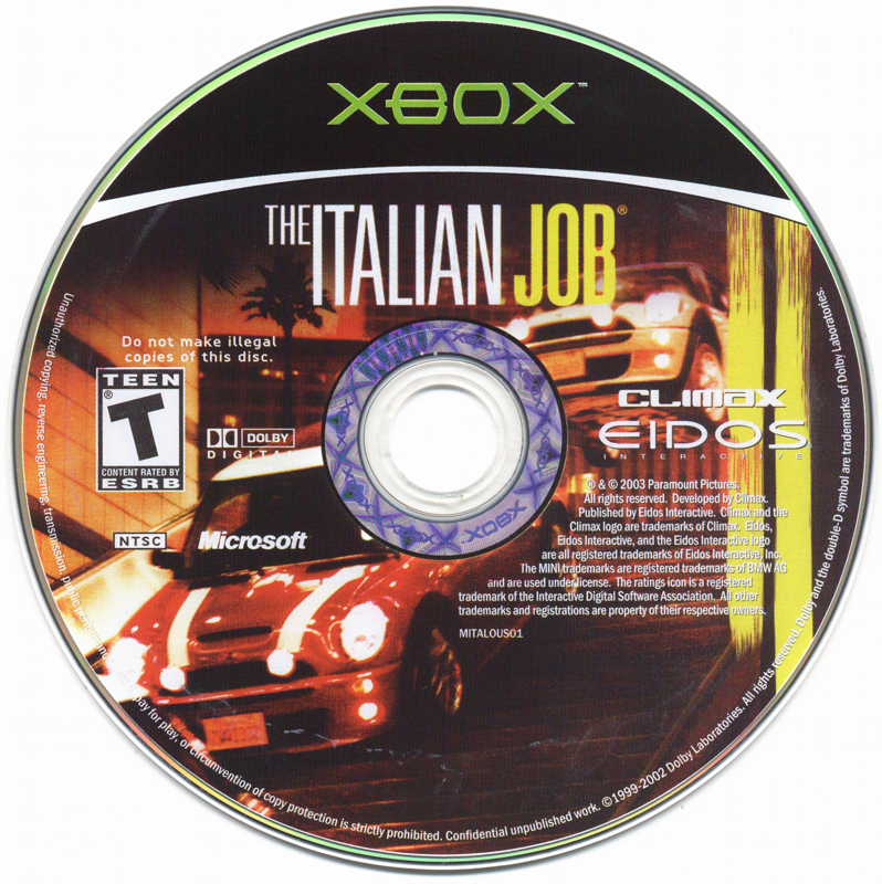 
The Italian Job | Xbox | physical media | Data by MobyGames.com