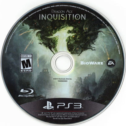 
Dragon Age: Inquisition | PlayStation 3 | physical media | Region: North America | source-country=United States | Data by MobyGames.com
