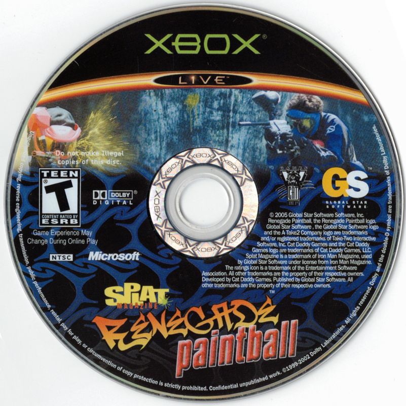 
SPLAT Magazine: Renegade Paintball | Xbox | physical media | Data by MobyGames.com
