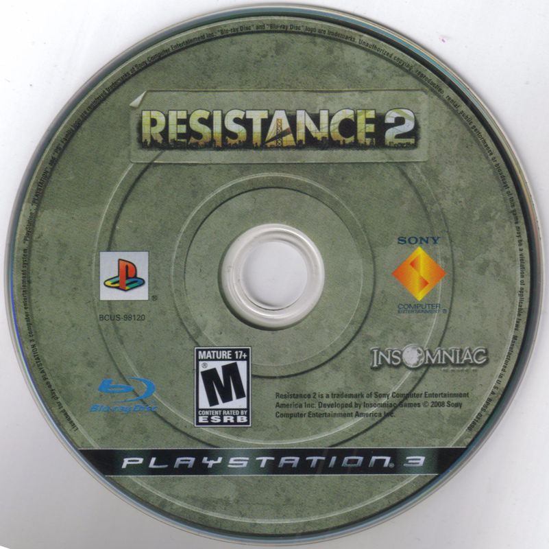 
Resistance 2 | PlayStation 3 | physical media | Region: North America | source-country=United States | Data by MobyGames.com