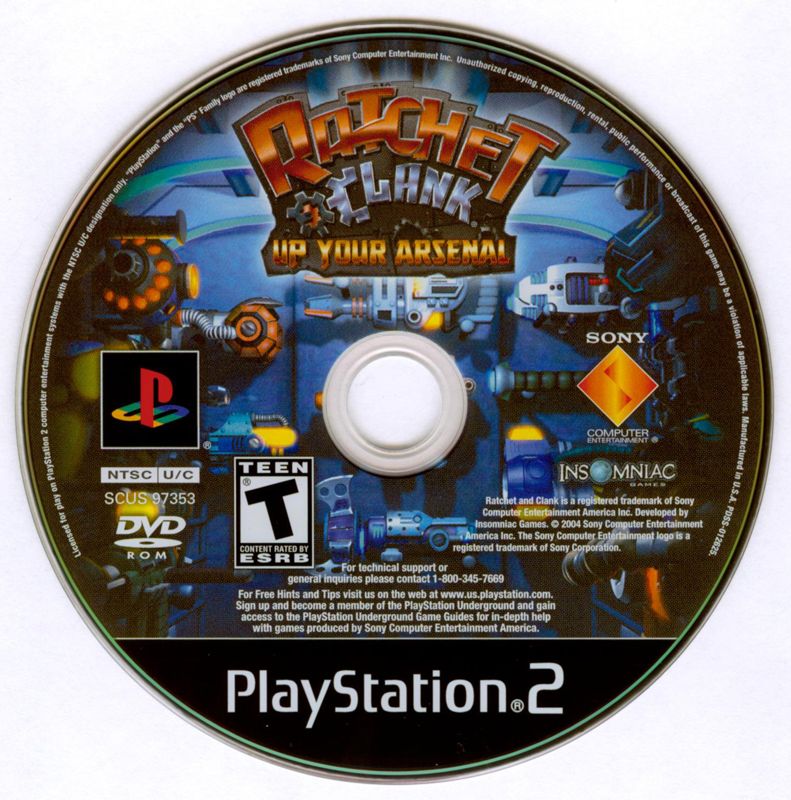 Ratchet & Clank: Up Your Arsenal | PlayStation 2 | physical media | region=North America | source-country=Canada,United States | zypher-v2 | moby-6fe690b31d8c | Data by MobyGames.com