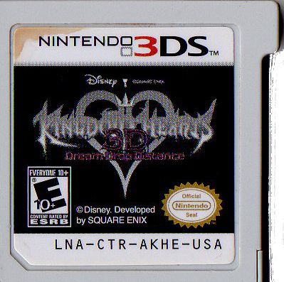 
Kingdom Hearts 3D: Dream Drop Distance | Nintendo 3DS | game disc 1 of 1 | Data by MobyGames.com