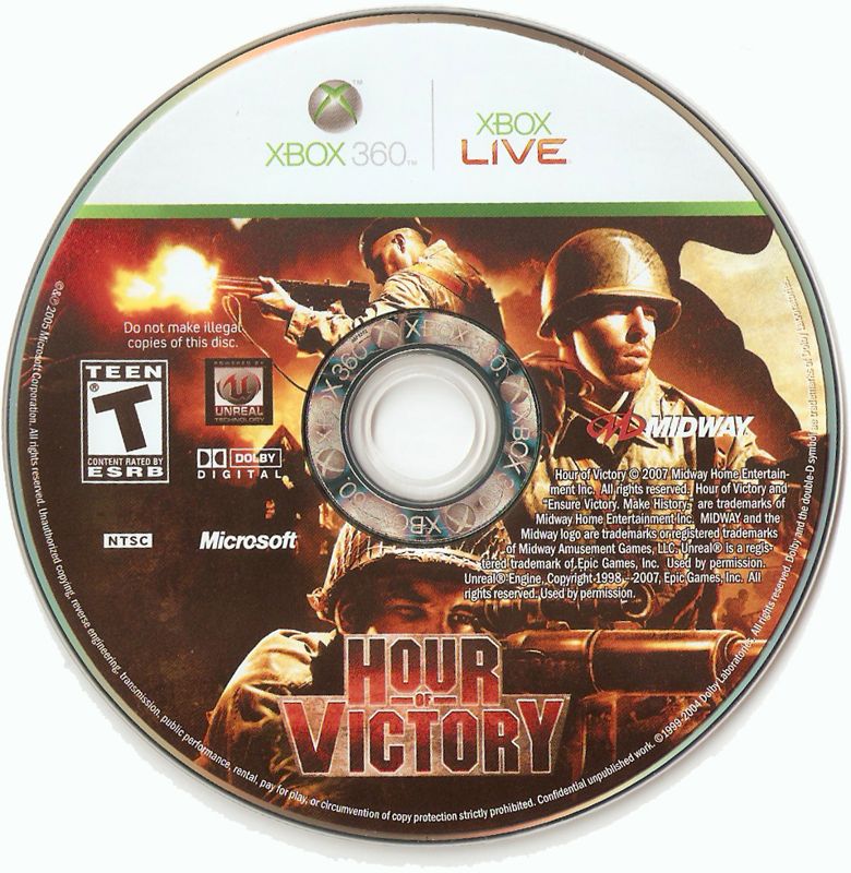 
Hour of Victory | Xbox 360 | physical media | Data by MobyGames.com