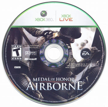Medal of Honor: Airborne | Xbox 360 | physical media | region=North America | source-country=United States | zypher-v2 | moby-e063d9a6b62f | Data by MobyGames.com