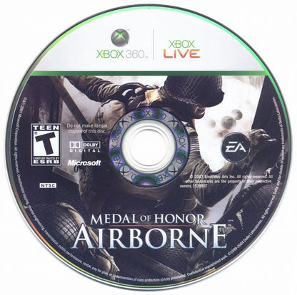 Medal of Honor: Airborne | Xbox 360 | physical media | region=North America | source-country=United States | zypher-v2 | moby-e063d9a6b62f | Data by MobyGames.com