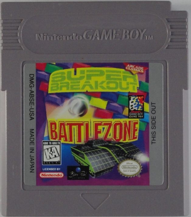 
Arcade Classics: Battlezone/Super Breakout | Game Boy | game disc 1 of 1 | Data by MobyGames.com