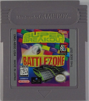 
Arcade Classics: Battlezone/Super Breakout | Game Boy | game disc 1 of 1 | Data by MobyGames.com
