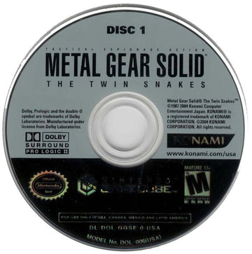 Metal Gear Solid: The Twin Snakes | GameCube | physical media | region=North America | source-country=Canada,Mexico,Other,United States | zypher-v2 | moby-1002e2259580 | Data by MobyGames.com