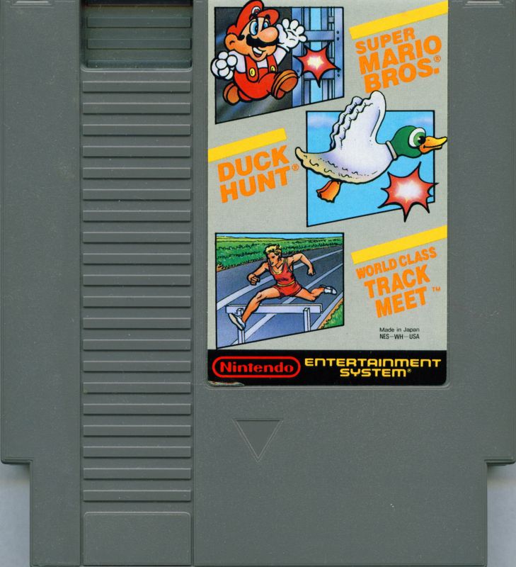 Super Mario Bros. / Duck Hunt / World Class Track Meet | NES | physical media | region=North America | source-country=United States | zypher-v2 | moby-033ef1508858 | Data by MobyGames.com