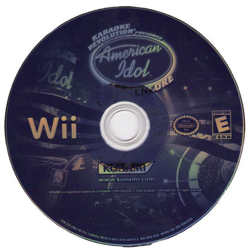 Karaoke Revolution Presents: American Idol - Encore | Wii | physical media | region=North America | source-country=Canada,Mexico,Other,United States | zypher-v2 | moby-8cc1ef5a1739 | Data by MobyGames.com
