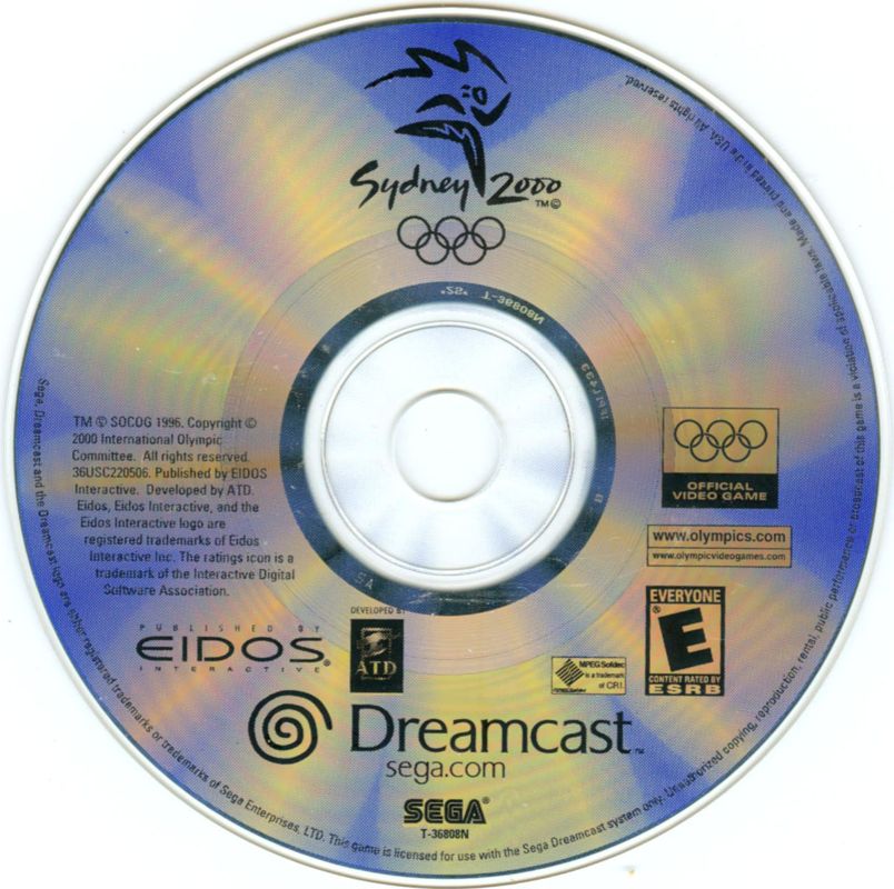 
Sydney 2000 | Dreamcast | game disc 1 of 1 | Region: North America | source-country=United States | Data by MobyGames.com