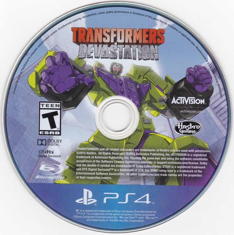 
Transformers: Devastation | PlayStation 4 | physical media | Data by MobyGames.com