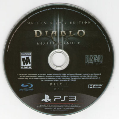 Diablo III: Reaper of Souls - Ultimate Evil Edition | PlayStation 3 | physical media | region=North America | source-country=Canada,United States | zypher-v2 | moby-ea50bdc3e024 | Data by MobyGames.com
