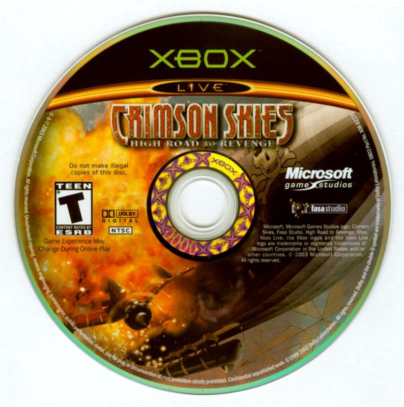 
Crimson Skies: High Road to Revenge | Xbox | physical media | Region: North America | source-country=United States | Data by MobyGames.com