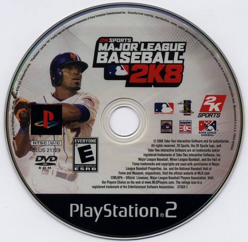 Major League Baseball 2K8 | PlayStation 2 | physical media | region=North America | source-country=United States | zypher-v2 | moby-09ff51cb401f | Data by MobyGames.com