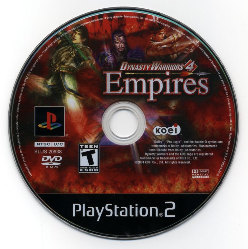 Dynasty Warriors 4: Empires | PlayStation 2 | physical media | region=North America | source-country=Canada,United States | zypher-v2 | moby-484f18bc7525 | Data by MobyGames.com