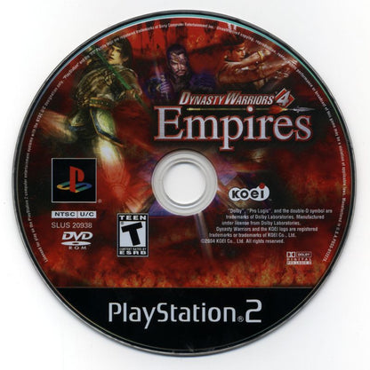 Dynasty Warriors 4: Empires | PlayStation 2 | physical media | region=North America | source-country=Canada,United States | zypher-v2 | moby-484f18bc7525 | Data by MobyGames.com