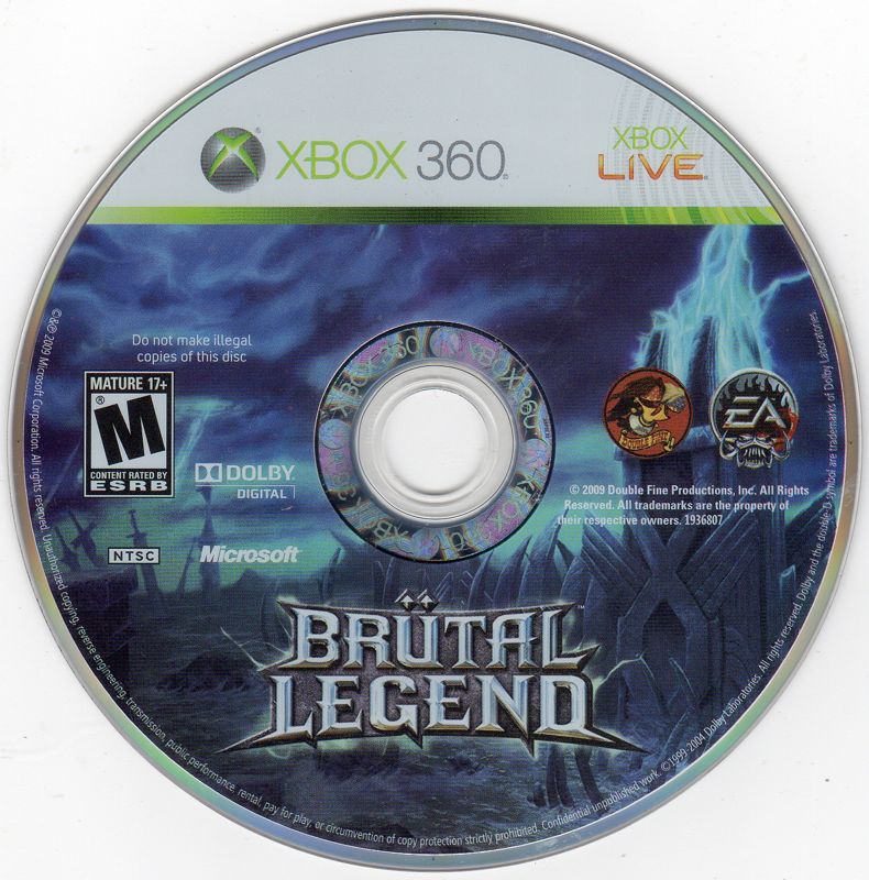 
Brütal Legend | Xbox 360 | physical media | Region: North America | source-country=United States | Data by MobyGames.com
