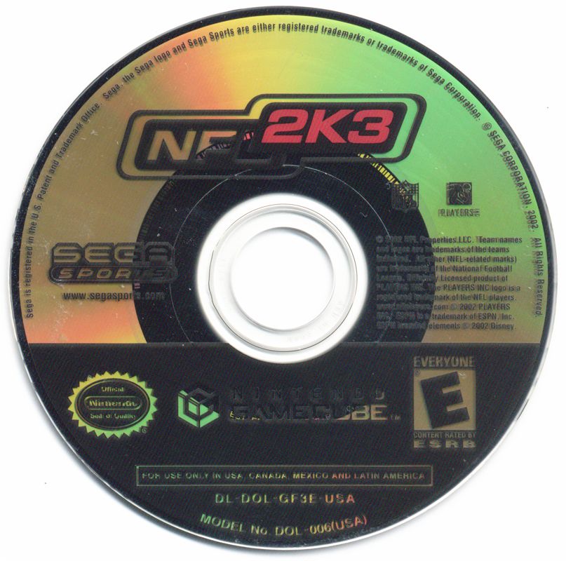 NFL 2K3 | GameCube | physical media | region=North America | source-country=United States | zypher-v2 | moby-c7f959c3587d | Data by MobyGames.com