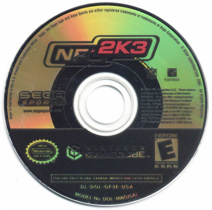 NFL 2K3 | GameCube | physical media | region=North America | source-country=United States | zypher-v2 | moby-c7f959c3587d | Data by MobyGames.com