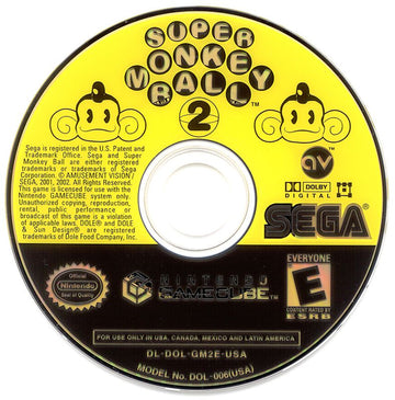 Super Monkey Ball 2 | GameCube | physical media | region=North America | source-country=Canada,Mexico,Other,United States | zypher-v2 | moby-d855fd04fca8 | Data by MobyGames.com