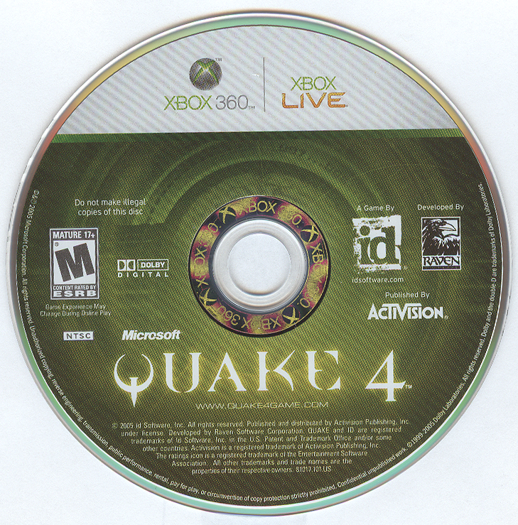 Quake 4 | Xbox 360 | physical media | region=North America | source-country=Canada,United States | zypher-v2 | moby-797250afd5ae | Data by MobyGames.com