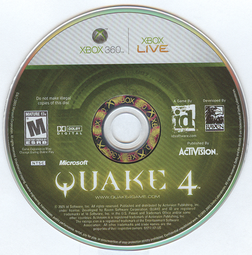 Quake 4 | Xbox 360 | physical media | region=North America | source-country=Canada,United States | zypher-v2 | moby-797250afd5ae | Data by MobyGames.com
