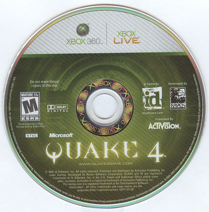 Quake 4 | Xbox 360 | physical media | region=North America | source-country=Canada,United States | zypher-v2 | moby-797250afd5ae | Data by MobyGames.com