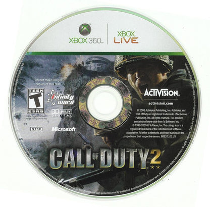 
Call of Duty 2 | Xbox 360 | physical media | Region: North America | source-country=United States | Data by MobyGames.com
