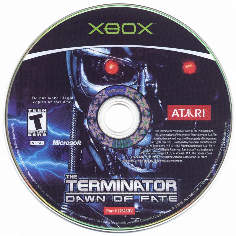 
The Terminator: Dawn of Fate | Xbox | physical media | Data by MobyGames.com