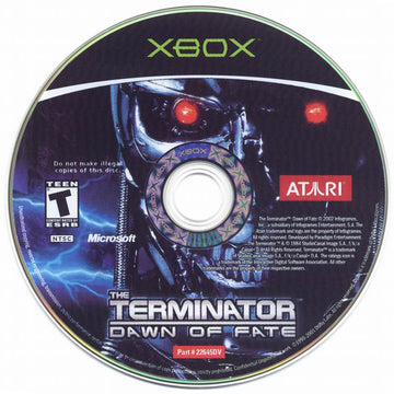 
The Terminator: Dawn of Fate | Xbox | physical media | Data by MobyGames.com