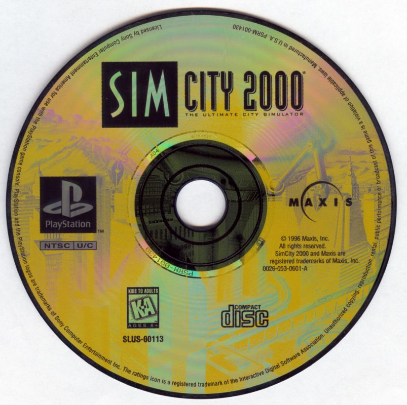 
SimCity 2000 | PlayStation | physical media | Data by MobyGames.com
