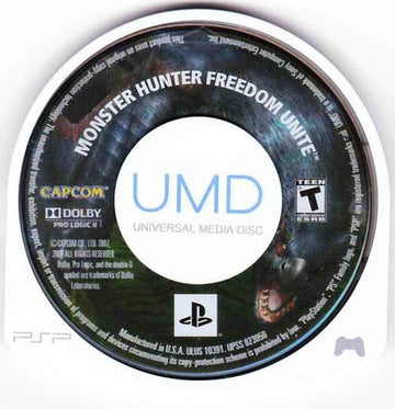 
Monster Hunter: Freedom Unite | PSP | physical media | Region: North America | source-country=United States | Data by MobyGames.com